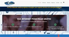 Desktop Screenshot of dteltelecom.com.br