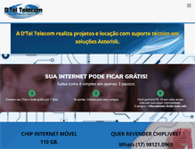 Tablet Screenshot of dteltelecom.com.br